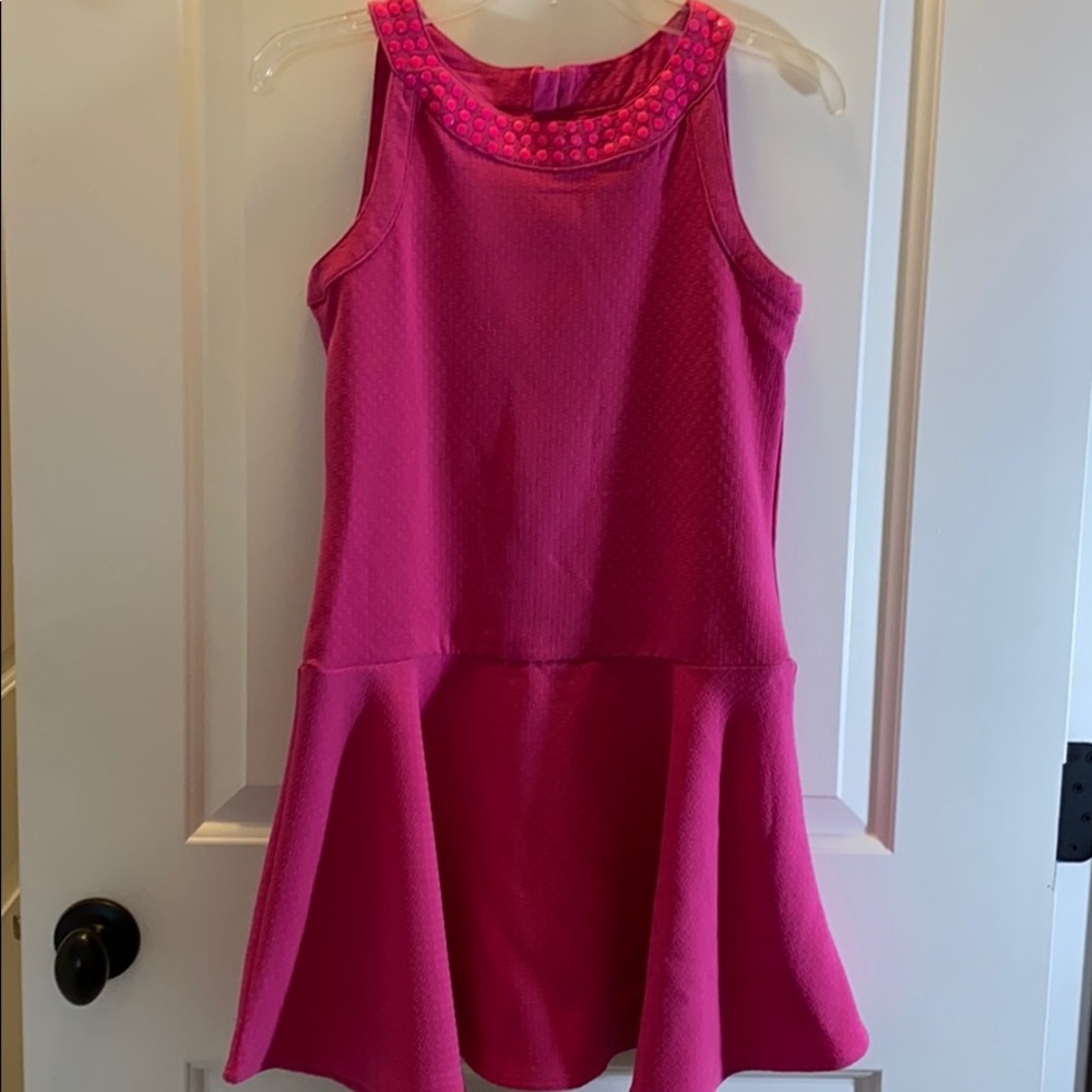 Girls Nicole Miller Fuchsia Dress XL